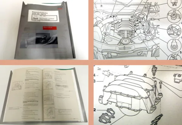 Reparaturleitfaden Audi 100 C4 Werkstatthandbuch MPFI V6 2,6l 110kW ABC ACZ 1999