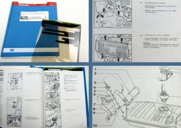 Reparaturleitfaden Audi 80 90 B3 2,0l 2,3l Einspritzmotor NM 7A Film 1988 / 1991