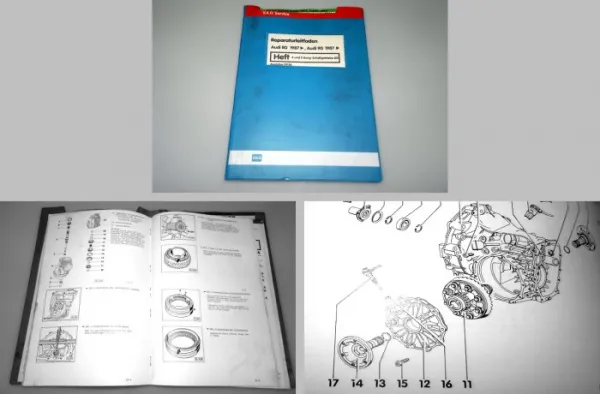 Reparaturleitfaden Audi 80 90 B3 4- 5-Gang Getriebe 012 Werkstatthandbuch 86/89