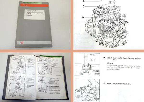 Reparaturleitfaden Audi 80 B4 1992 Automatik Getriebe 01N Wandler Achsantrieb