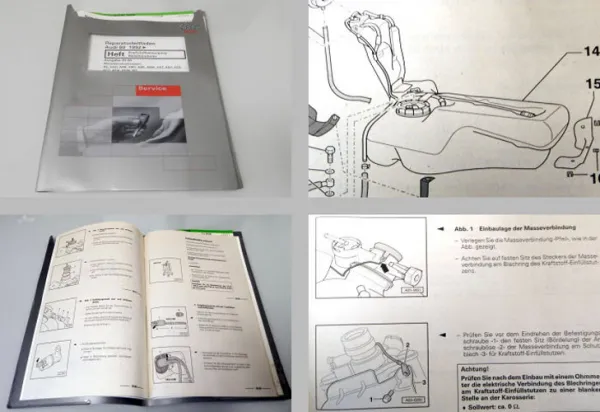 Reparaturleitfaden Audi 80 B4 Kraftstoffversorgung ABY NG 6A ABK ACE ...