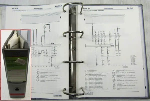 Reparaturleitfaden Audi A3 8L Stromlaufpläne Elektrik Schaltpläne AVU ARX AMX AR