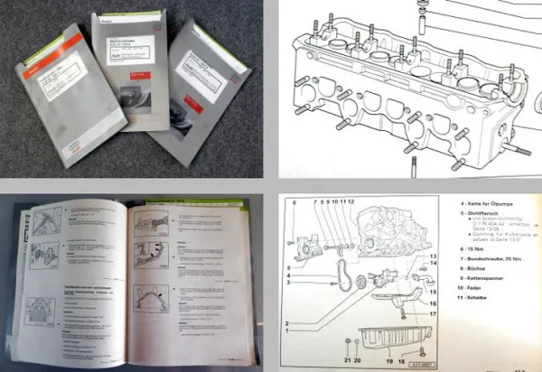Reparaturleitfaden Audi A3 8L Werkstatthandbücher 1,9l TDI AGR ALH AHF