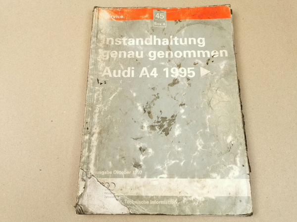 Reparaturleitfaden Audi A4 B5 Instandhaltung Werkstatthandbuch ADP ADR AEB AJL