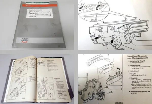 Reparaturleitfaden Audi A6 4B C5 Karosserie Montagearbeiten außen 1998