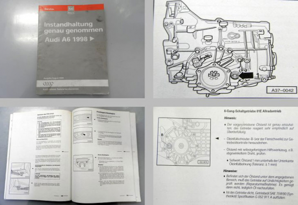 Reparaturleitfaden Audi A6 C5 Instandhaltung Werkstatthandbuch 1998-2000