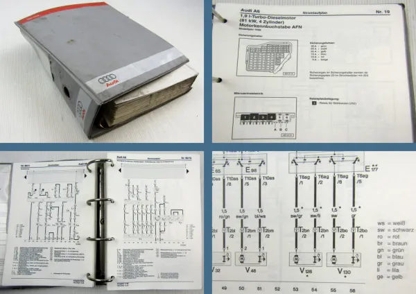 Reparaturleitfaden Audi A6 C5 Typ 4B 1998 1999 Stromlaufpläne Werkstatthandbuch
