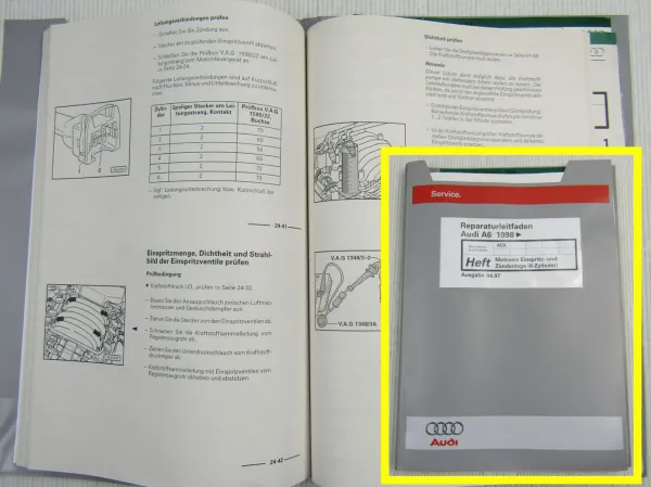 Reparaturleitfaden Audi A6 C5 Typ 4B 2,8l Motronic Einspritzanlage ACK ALG