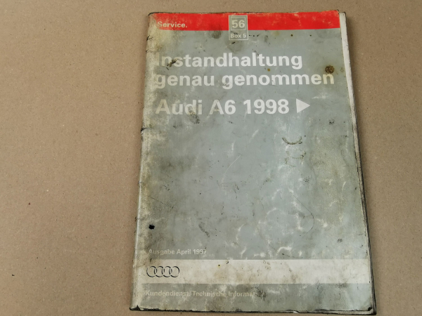 Reparaturleitfaden Audi A6 C5 Typ 4B Instandhaltung genau genommen 1998-2000