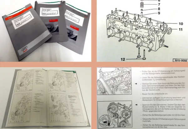 Reparaturleitfaden Audi A6 C5 Werkstatthandbuch 1,9l TDI Motor + Einspr. AFN AVG
