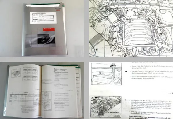 Reparaturleitfaden Audi A6 S6 3,7 4,2l Motor AQG ARS AQJ Motronic Zündanlage