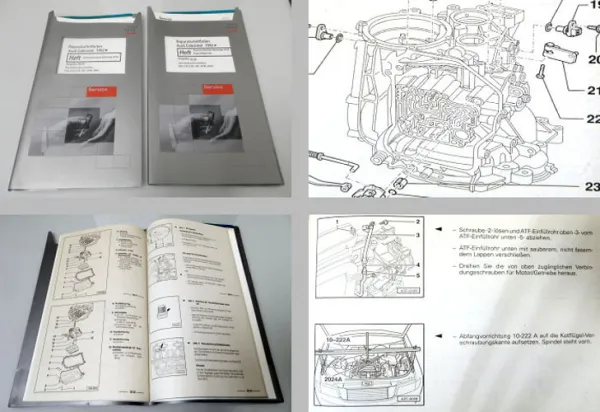 Reparaturleitfaden Audi Cabriolet 1992 8G B4 Automatisches Getriebe 01N