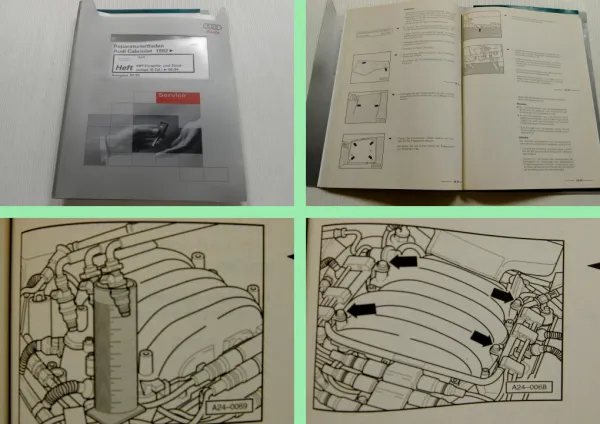 Reparaturleitfaden Audi Cabriolet 2,8 l AAH MPI Einspritzanlage bis 6 / 1994