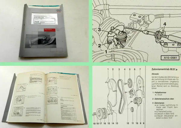 Reparaturleitfaden Audi Cabriolet 8G 2,3l 5 Zylinder Motor NG Werkstatthandbuch