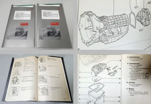 Reparaturleitfaden Audi S6 C4 V8 Automatikgetriebe 018 Allradantrieb CST 1999