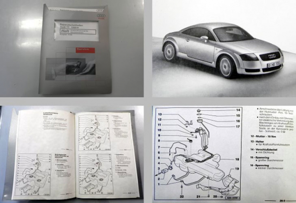 Reparaturleitfaden Audi TT 8N Kraftstoffversorgung Benzinmotoren ab 1999