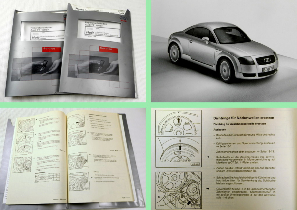 Reparaturleitfaden Audi TT 8N Werkstatthandbuch 1,8l Turbo Motor 5V APX