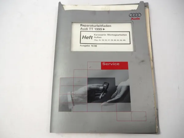 Reparaturleitfaden Audi TT Coupe Roadster 8N Karosserie Montage Aussen Spoiler