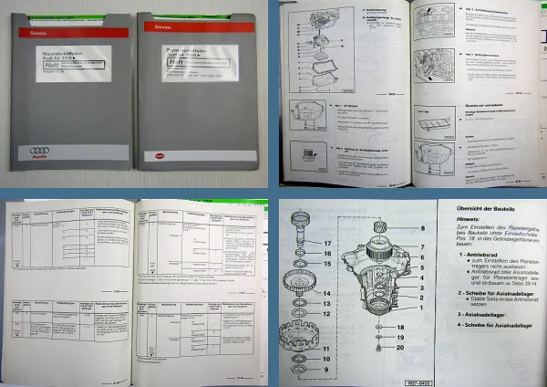 Reparaturleitfaden + Diagnose Audi A4 B5 Automatisches Getriebe 01N CUW - DMX