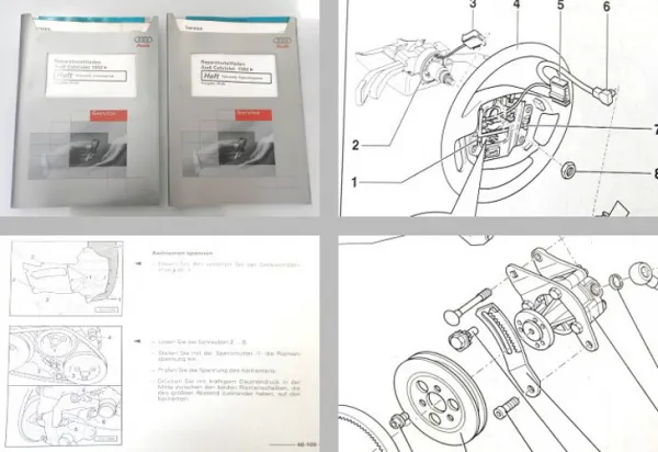 Reparaturleitfaden + Diagnose Audi Cabriolet 8G ab 92 Fahrwerk Werkstatthandbuch
