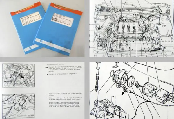 Reparaturleitfaden Film VW Corrado16V Einspritzmotor KR + K-Jetronic Handbuch