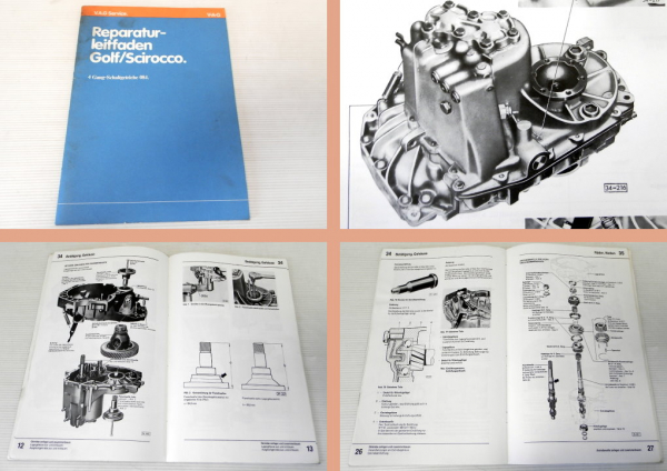 Reparaturleitfaden VW Golf 1 Scirocco 4Gang Schaltgetriebe 084 Werkstatthandbuch