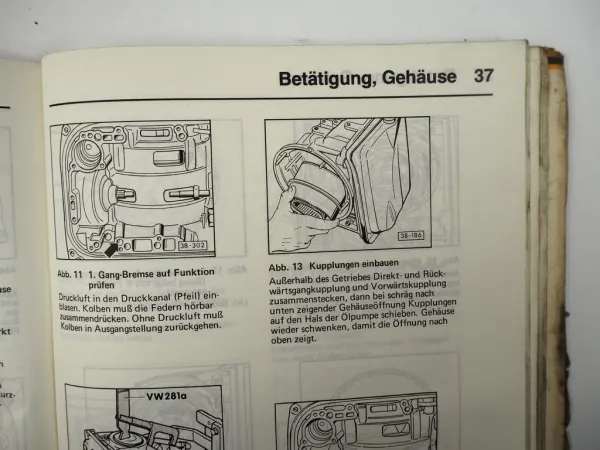 Reparaturleitfaden VW Golf 1 Scirocco Automatisches Getriebe 010 Stand 1992