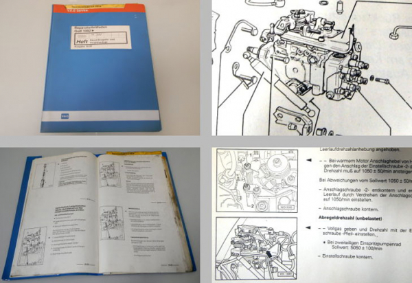 Reparaturleitfaden VW Golf 3 1.9 Diesel Einspritzanlage 1Y AAZ Werkstatthandbuch