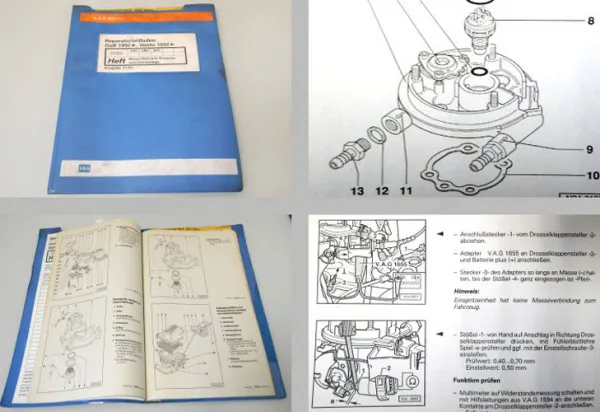 Reparaturleitfaden VW Golf 3 1H Werkstatthandbuch Mono Motronic ABD ABU AEA