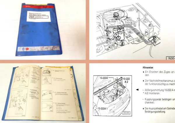 Reparaturleitfaden VW Golf 3 4 / 5 Gang Schaltgetriebe 020 02K Werkstatthandbuch