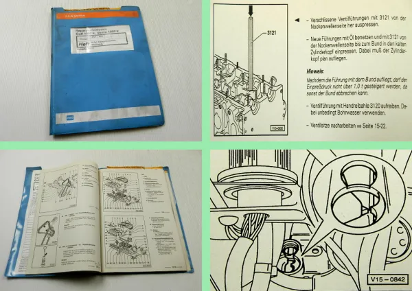 Reparaturleitfaden VW Golf 3 Vento 2,8 2,9 VR6 Einspritzmotor AAA ABV Motor