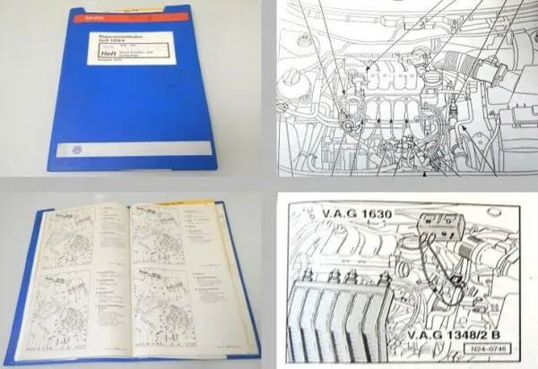Reparaturleitfaden VW Golf 4 1,6 Simos Einspritzanlage AEH AKL Werkstatthandbuch