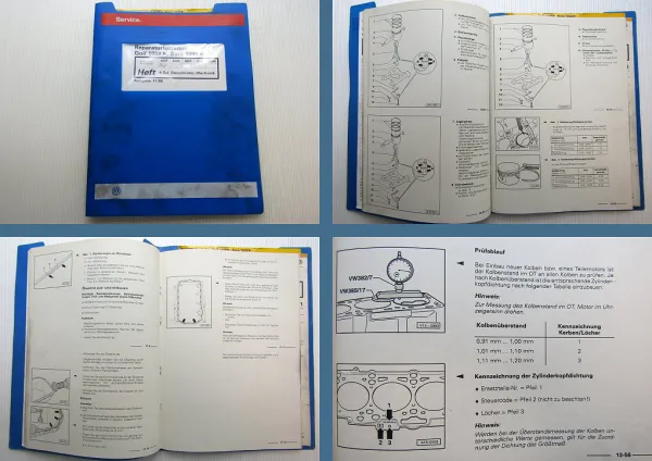 Reparaturleitfaden VW Golf 4 1J Bora 1,9 l TDI Motor AGP AGR AHF ALH AQM ASV