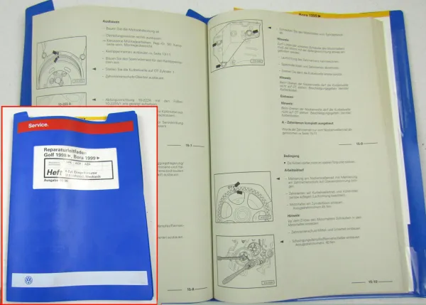 Reparaturleitfaden VW Golf 4 Bora 2,0 l Einspritzmotor APK AQY AZH Mechanik