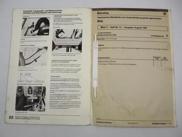 Reparaturleitfaden VW Iltis Instandhaltung genau genommen 1981