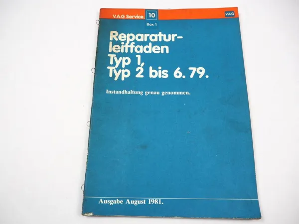 Reparaturleitfaden VW Käfer VW T2 Bus Typ 2 Instandhaltung Werkstatthandbuch