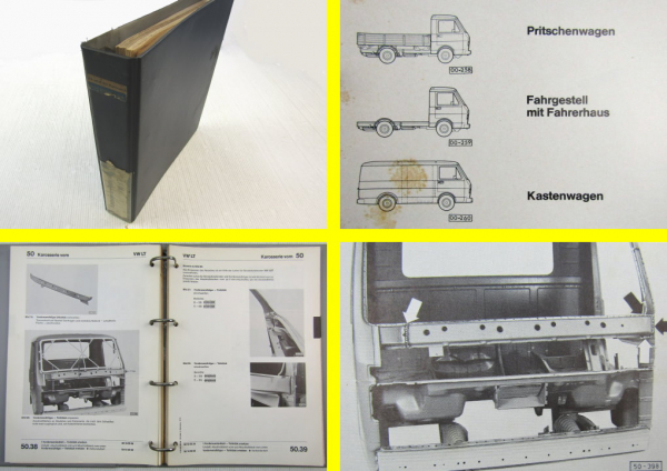 Reparaturleitfaden VW LT 1 28 31 35 Karosserie Werkstatthandbuch Stand 1975 1976