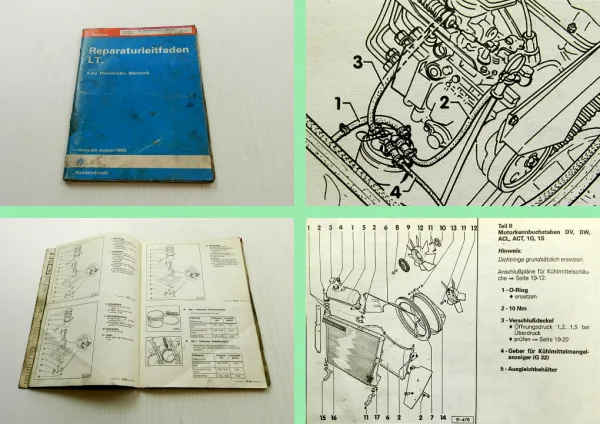 Reparaturleitfaden VW LT 2,4l 6 Zyl Dieselmotor CP DV DW ACL ACT 1G 1S Mechanik