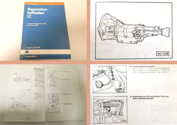 Reparaturleitfaden VW LT28 LT31 LT35 4 Gang Schaltgetriebe 015/I u. Achsantrieb