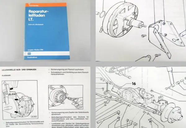 Reparaturleitfaden VW LT40 45 Fahrwerk 4x4 Allrad 1986 -1992 Werkstatthandbuch