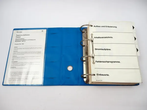 Reparaturleitfaden VW Passat B5 3B 1997 1998 1999 Stromlaufpläne Elektrik