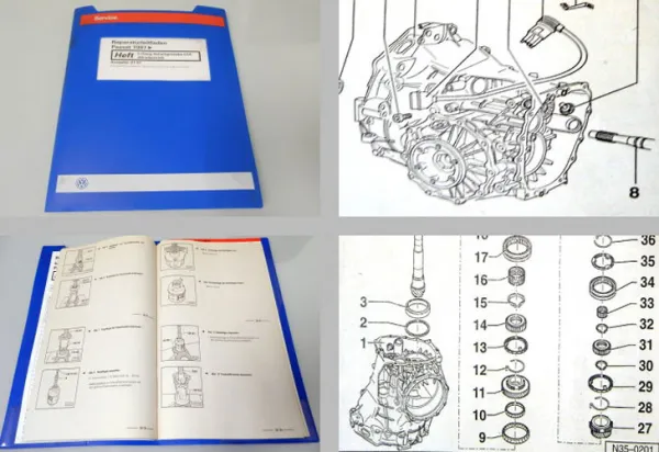 Reparaturleitfaden VW Passat B5 3B Allrad 4x4 5Gang-Schaltgetriebe 01A DGW - CUD