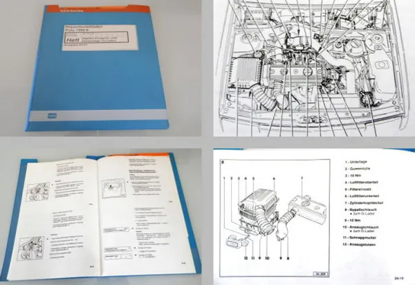 Reparaturleitfaden VW Polo 86C ab 1.91 Werkstatthandbuch Zündanlage G-Lader PY