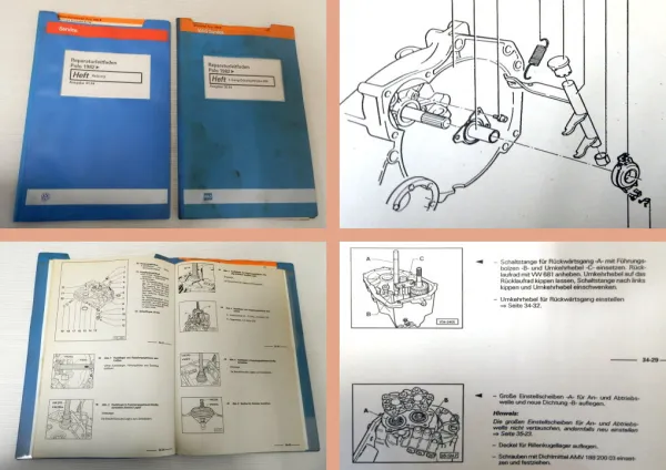 Reparaturleitfaden VW Polo II 86c Heizung 4Gang Getriebe 084 Werkstatthandbuch