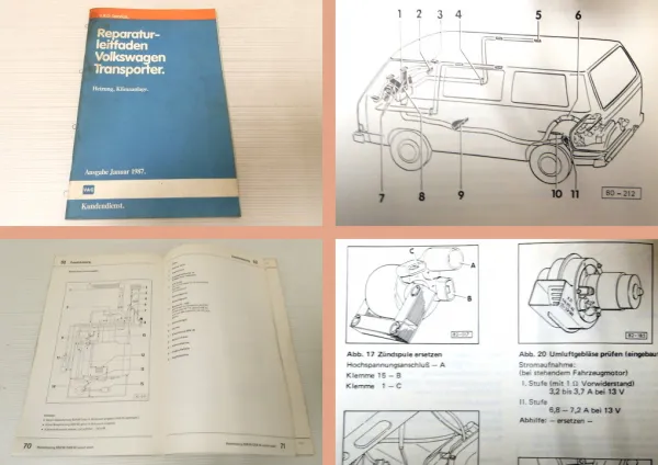 Reparaturleitfaden VW T3 Bus Syncro Joker Heizung Standheizung Zusatzheizung