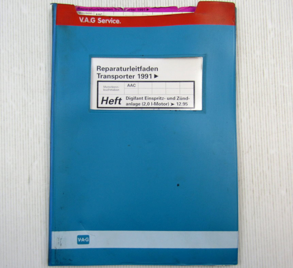 Reparaturleitfaden VW T4 Werkstatthandbuch 2,0l Digifant AAC bis 1995