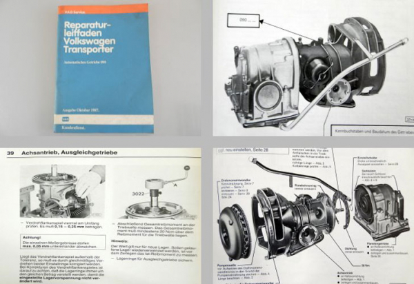 Reparaturleitfaden VW Transporter T3 Bus Automatikgetriebe 090 Werkstatthandbuch