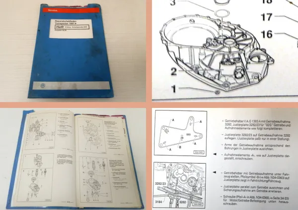 Reparaturleitfaden VW Transporter T4 Werkstatthandbuch 5-Gang Getriebe 02G AFK