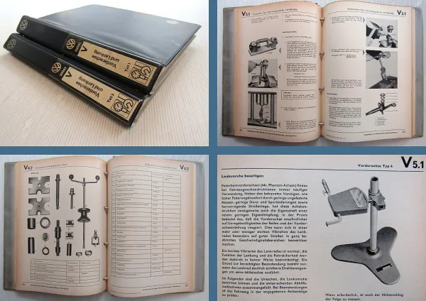 Reparaturleitfaden VW Typ 1 2 3 4 48 Käfer T2 Bus Werkstatthandbuch Vorderachse
