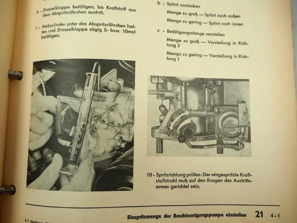 Reparaturleitfaden VW Typ 1 2 Käfer T2 Bus Kraftstoffanlage 1973 Werkstatthandbuch